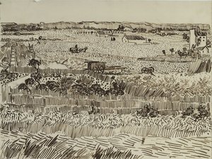 الحصاد في بروفانس لإميل برنارد 1888 بواسطة فنسنت فان جوخ