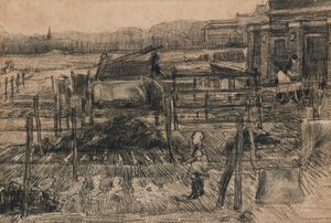 ساحات خلفية ذات رقمين (1882) بواسطة فنسنت فان جوخ