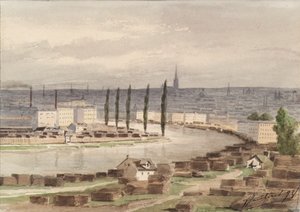 قناة الدانوب في فيينا بواسطة فنسنت هافليتشيك