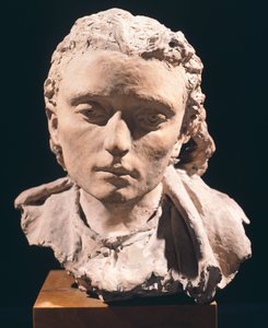 رأس امرأة ، بواسطة فينسينزو جيميتو (1852-1929) ، الطين