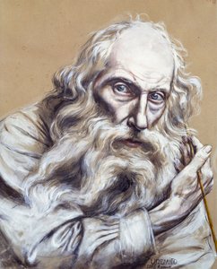 بورتريه ذاتي ، لفينشنزو جيميتو (1852-1929) ، تمبرا على ورق ، 50 × 40 سم