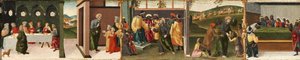قصة القديس توما الرسول - يعمد القديس توما إلى تعميد غوندافوروس وحلقات أخرى ، 1480-1500 بواسطة فينتشينزو دي أنطونيو فريدياني