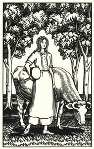 Illustration for Tess Of The DUrbervilles by Thomas Hardy (engraving)
