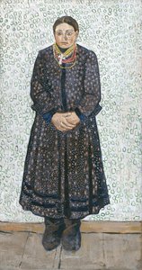 فلاحة أوكرانية ، 1910-1911 بواسطة فلاديمير دافيدوفيتش بورليوك