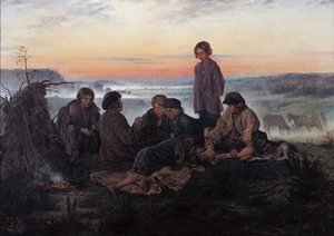 The Bezhin Lea ، 1869 بواسطة فلاديمير إيغوروفيتش ماكوفسكي