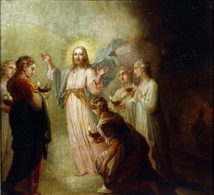 حكاية العذارى الحكيمات الجاهلات - "" مثل العذارى الحكيمات والجاهلات بقلم فلاديمير لوكيش بوروفيكوفسكي بواسطة فلاديمير لوكيش بوروفيكوفسكي