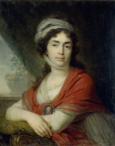 صورة ماريا مارفا دميترييفنا دونينا ، ني نوروفا ، 1799 بواسطة فلاديمير لوكيش بوروفيكوفسكي