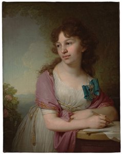 صورة للأميرة ايكاترينا أليكسييفنا دولغوروكوفا 1781-1860 ، الكونتيسة فاسيليفا ، 1798