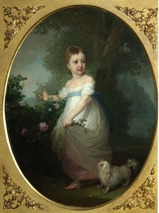صورة ليلينا ناريشكينا كطفل ، أوائل 1790 بواسطة فلاديمير لوكيش بوروفيكوفسكي
