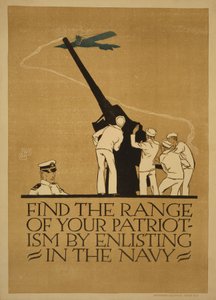 "البحث عن مدى وطنيتك من خلال التجنيد في البحرية" ، 1918 بواسطة فويتيك بريسيج