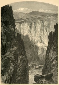 "Palisade Canyon" ، ١٨٧٤. بواسطة WH مورس