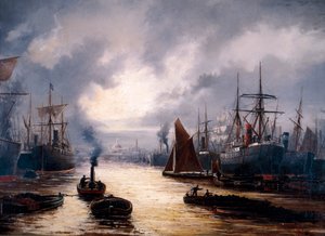 بركة لندن ، 1892 بواسطة دبليو جي بيكر