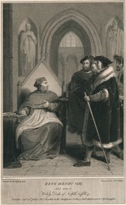 الملك هنري الثامن. قانون 3. المشهد 2. Wolsey ، دوق نورفولك ، سوفولك & ج ، 1796. بواسطة WC ويلسون