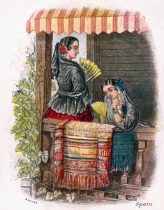 فتاة إسبانية ، 1809. بواسطة دبليو ديكس