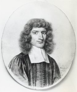 Portrait of Isaac Barrow (1630-1677), English Christian theologian and mathematician, engraving