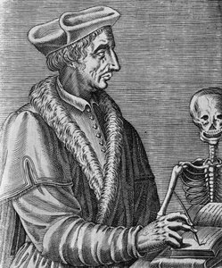 Portrait of Jean Francois Fernel (1497-1558), French physician, astronomer, and mathematician, engraving by Nicolas II de Larmessin (ca 1638-1694)