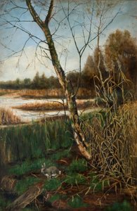 الخريف في أولتون ميل ، القرن التاسع عشر. بواسطة دبليو ميدلتون