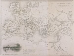 الإمبراطورية الرومانية ، c.1850 بواسطة دبليو هيوز