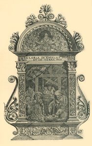 السلام الفضي مع مشهد الميلاد ، أوائل منتصف القرن التاسع عشر ، 1881.