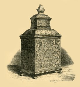 علبة شاي فضي ، 1716 ، 1881.