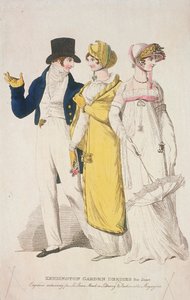 فساتين كينسينجتون جاردن لشهر يونيو ، c1810