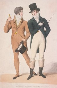 فساتين الصباح للمشي والركوب ، c1810