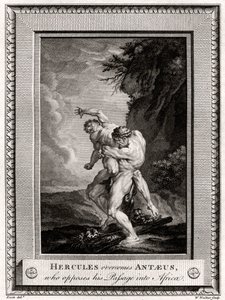 هرقل يتغلب على Antaeus ، الذي يعارض مروره إلى إفريقيا ، 1775