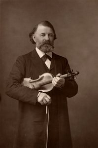 "" جوزيف يواكيم (1831-1907) عازف كمان مجري وملحن ومدير معهد برلين الموسيقي (وودبريتيبي) بواسطة W و D (بعد) داوني