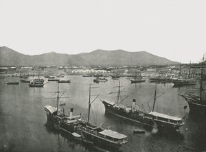منظر عام للميناء ، باليرمو ، صقلية ، إيطاليا ، 1895. بواسطة W and S Ltd