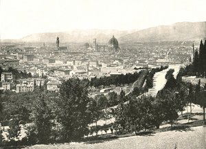 بانوراما مدينة فلورنسا ، إيطاليا ، 1895. بواسطة W and S Ltd