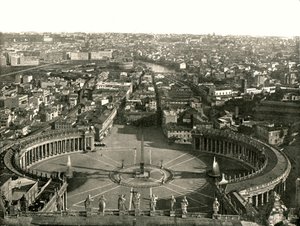 منظر من قبة القديس بيترز ، روما ، إيطاليا ، 1895. بواسطة W and S Ltd