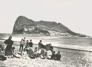منظر للصخرة من البحر ، جبل طارق ، 1895. بواسطة W and S Ltd