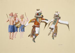 كواه ، 1930-40 (درجة حرارة على ورق منسوج) بواسطة والدو موتزكا