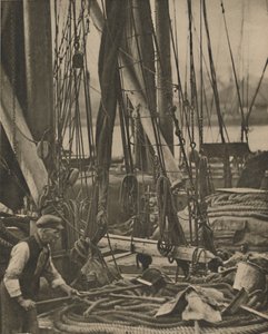 عند سفح الصاري على نهر التايمز ، c1935. بواسطة والتر بينينجتون