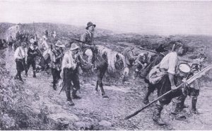 بعد سيدجمور ، رسم توضيحي من المعارك البريطانية في البر والبحر ، 1915 بواسطة والتر كرين