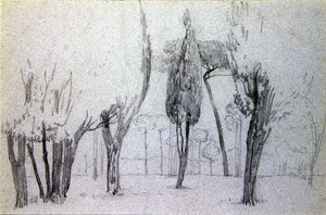 خمسة رسومات (قلم رصاص على ورق) (انظر أيضًا 351097 و 351098) بواسطة والتر كرين