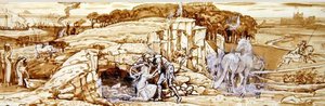 ليدلي دودة (يغسل البني على الورق) بواسطة والتر كرين