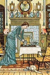 My Lady&39;s Chamber ، واجهة "The House Beautiful" بقلم كلارنس كوك ، نشرت نيويورك ، 1881 بواسطة والتر كرين