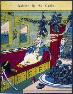 "Grapes in the Cabin" ، مشهد في مقصورة قارب مع مجموعة من العنب في المقدمة - من "كتاب روتليدج المصور الملون" ، الذي يحتوي على "The King Grizzly Bear" و "The Magic Ship" و "Rumpelstiltskin" "و" The Adventures of Puffy "" ، بواسطة والتر كرين