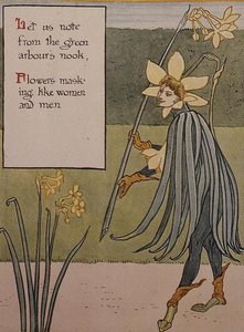The Jonquil ، من "A Floral Fantasy in a Old English Garden" بواسطة والتر كرين