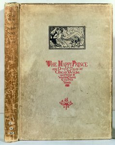 صفحة عنوان الأمير السعيد وحكايات أخرى لأوسكار وايلد ، 1888 بواسطة والتر كرين
