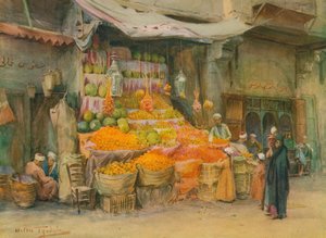 كشك فواكه في بولاك ، c1905 ، 1912