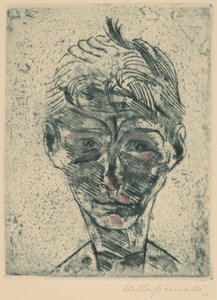 تمثال نصفي لشاب ، صورة شخصية لرأس الصبي ، بورتريه ذاتي ، 19221923.