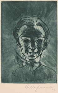 رأس مبتسم ، صورة ذاتية للرأس مبتسم ، صورة ذاتية ، 1923.
