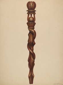 نحت الصولجان الحطاب ، ج. 1938.