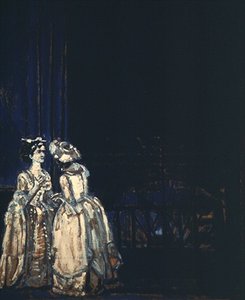 بيغي أشكروفت وفاليري تيودور في فيلم She Stoops to Conquer بواسطة والتر ريتشارد سيكرت