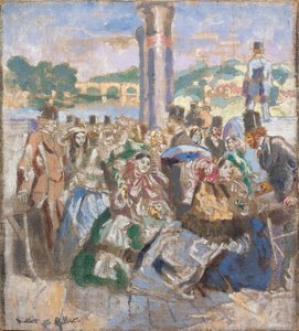 النهر [بعد جون جيلبرت]، حوالي 1930-31 (زيت على قماش) بواسطة والتر ريتشارد سيكرت