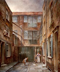 Newnham's Place ، Bishopsgate ، 1890-1891 بواسطة والتر ريدل