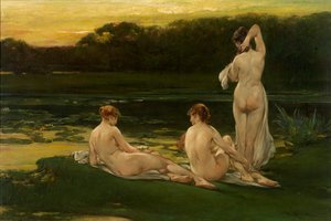 زنابق الماء ، قبل عام 1889.