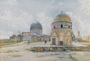صباح في القدس: مسجد عمر على الجانب المظلل